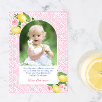 Fille Rose avec Citrus Citrons Photo Fête d'annive