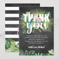 Flamant rose de verdure tropicale noir blanc Chalk