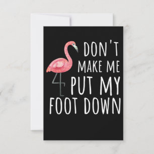 Carte De Remerciements Flamant rose   Flamant rose Ne Me Faites Pas Poser