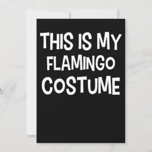 Carte De Remerciements Flamant rose Voici Mon Costume De Flamant rose