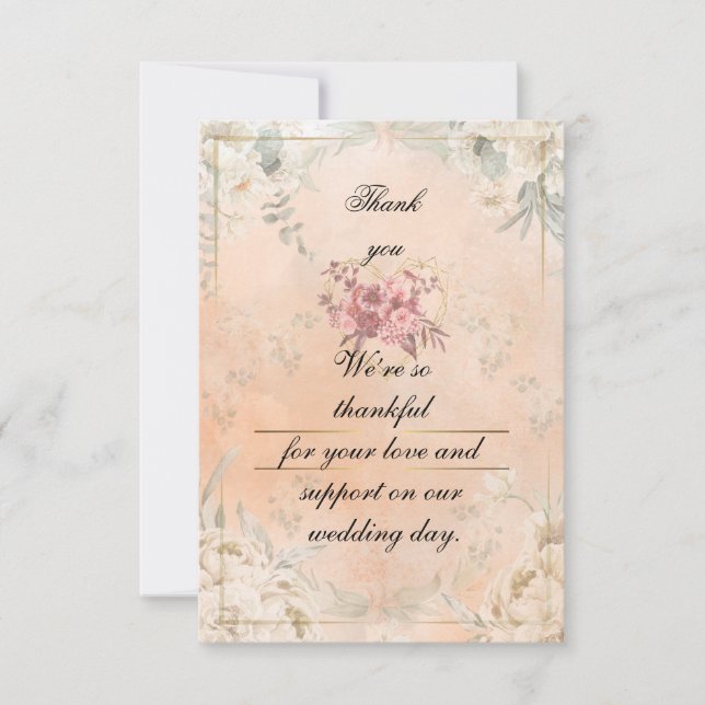 Carte De Remerciements Flat Thank You Card (Devant)