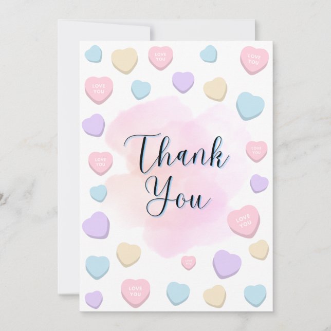 Carte De Remerciements Flat Thank You Card (Devant)