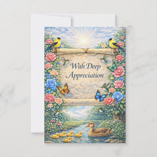 Carte De Remerciements Flat Thank You Card (Devant)