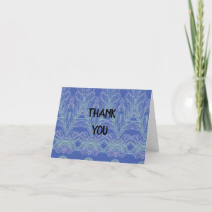 Carte De Remerciements Flèches douces bleues