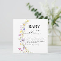 Fleur de bébé Fleur sauvage Baby Shower Floral 