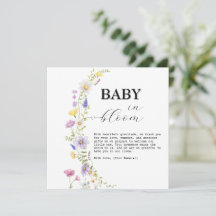 Fleur de bébé Fleur sauvage Baby Shower Floral