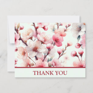 Carte De Remerciements Fleur de cerise