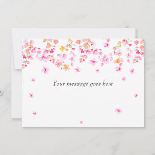 Carte De Remerciements Fleur Élégante Votre Message