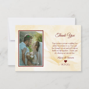 Carte De Remerciements Fleur Ethereal Magnolia, Mariage