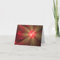 Fleur fractale de fansy rouge