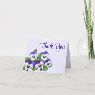 Carte De Remerciements Fleur personnalisable pour événement violet lilas 