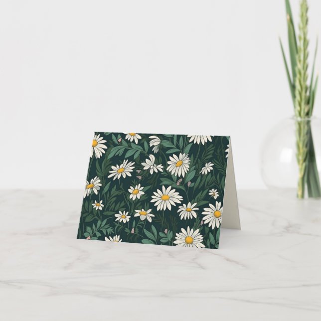 Carte De Remerciements Fleur sauvage Daisy Meadow (Devant)