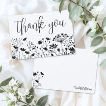 Fleur Sauvage Noir Blanc