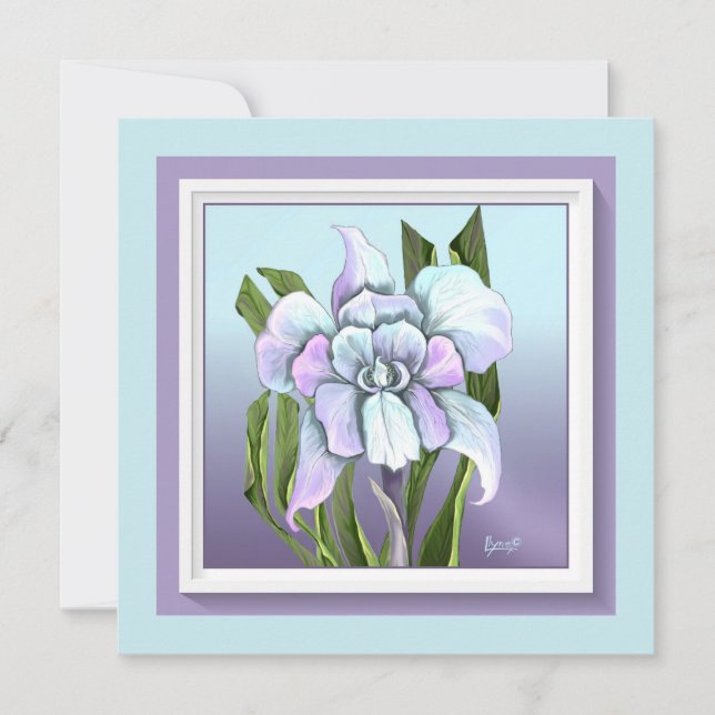 Carte De Remerciements Fleur Smeraldo (Devant)