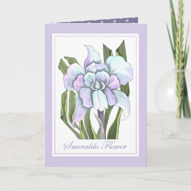 Carte De Remerciements Fleur Smeraldo (Devant)