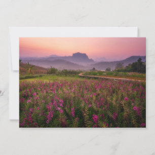 Carte De Remerciements Fleurs   Chiang Dao, Chiang Mai, Thaïlande
