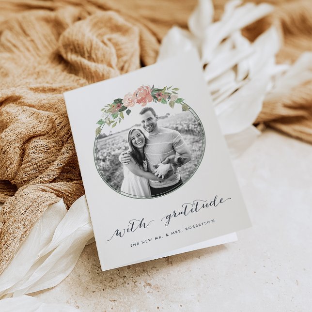 Carte De Remerciements Fleurs de la Saint-Jean | Remerciements de mariage (Créateur téléchargé)