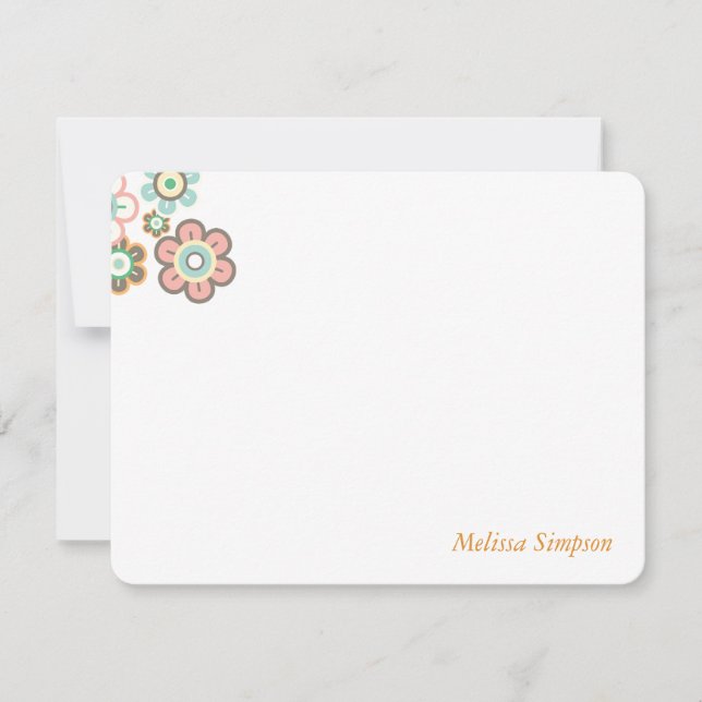 Carte De Remerciements Fleurs de marguerite pastel Remerciement Baby Show (Devant)