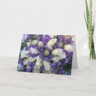 Carte De Remerciements Fleurs de mariage