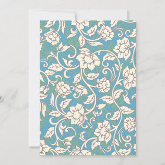 Carte De Remerciements Fleurs de torrents jaunes et bleues