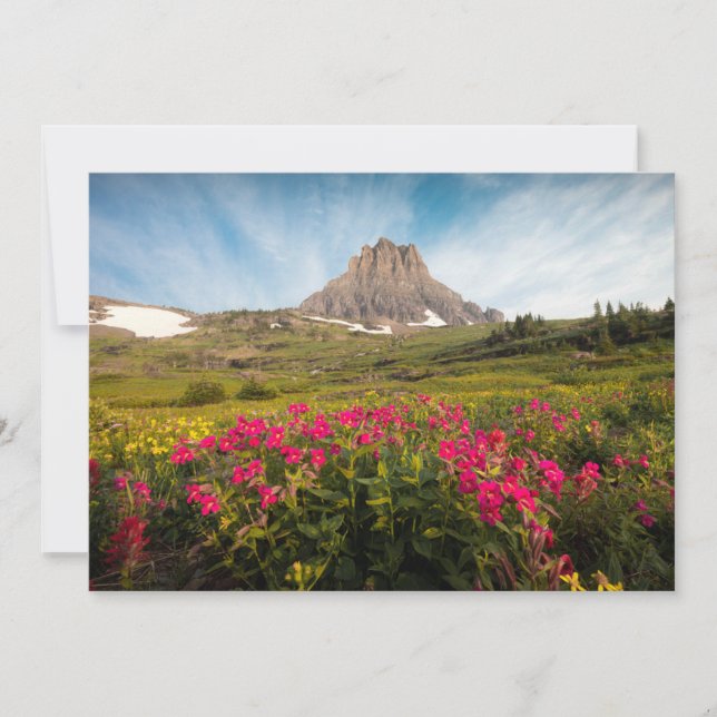 Carte De Remerciements Fleurs | Parc national des Glaciers du Montana (Devant)