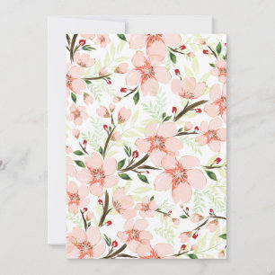 Carte De Remerciements Fleurs roses