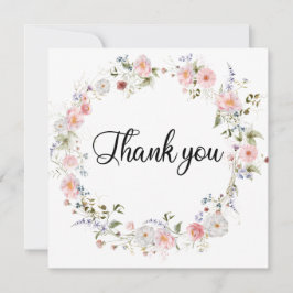 Carte De Remerciements Fleurs sauvages