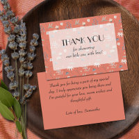 Fleurs sauvages sur le Baby shower de Terracotta