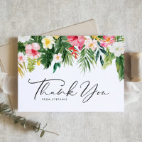 Fleurs tropicales et verdure Anniversaire d'été
