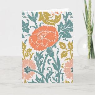 Carte De Remerciements Fleurs Vintages Graphiques Art & Votre Texte, Vs 2