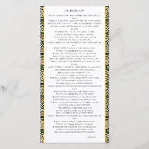 Carte De Remerciements Floraison celtique