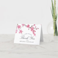 Floraison des cerisiers | Remerciements de mariage