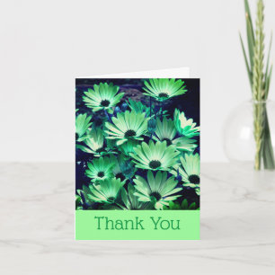 Carte de remerciements Floral aux marguerites afri