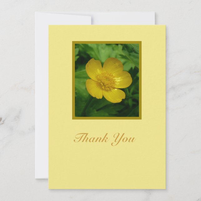 Carte de remerciements floral de sympathie de (Devant)
