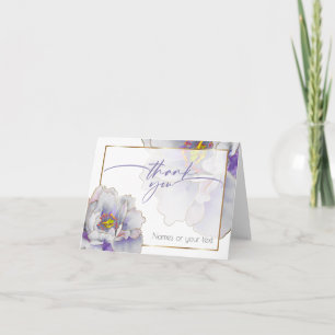 Carte De Remerciements Floral Exotique Violet