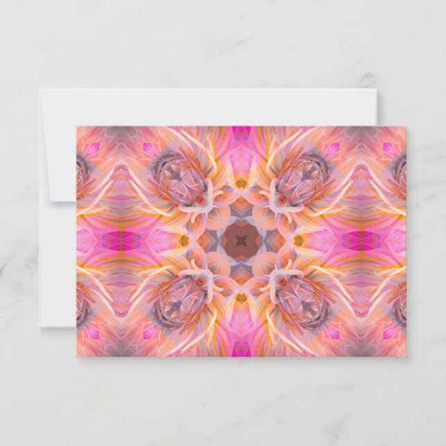 Carte de remerciements Floral tendance (Devant)
