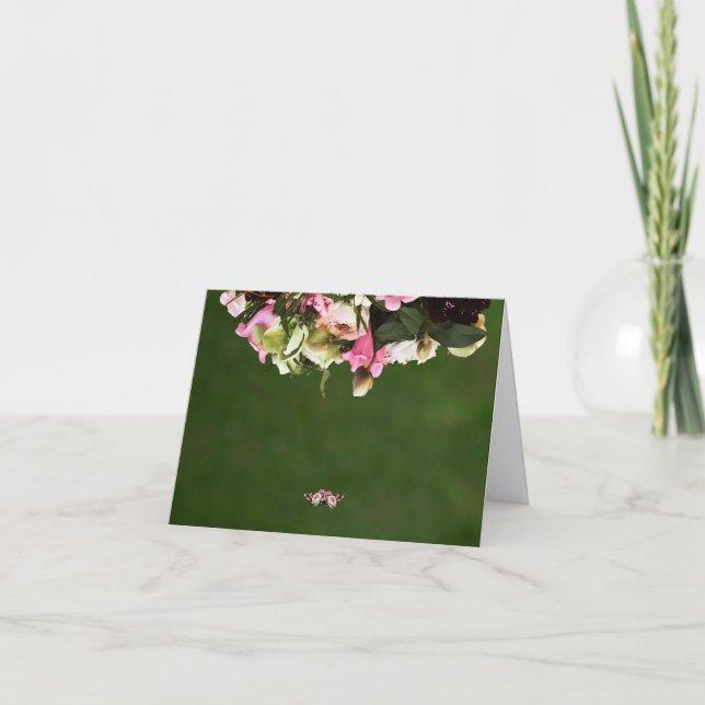 Carte De Remerciements Floral Thank You Card with Editable Inside Message (Devant)