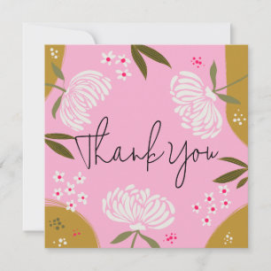 Carte de Remerciements Florale   Remerciements Élé