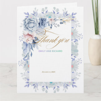 Carte De Remerciements Flowers card