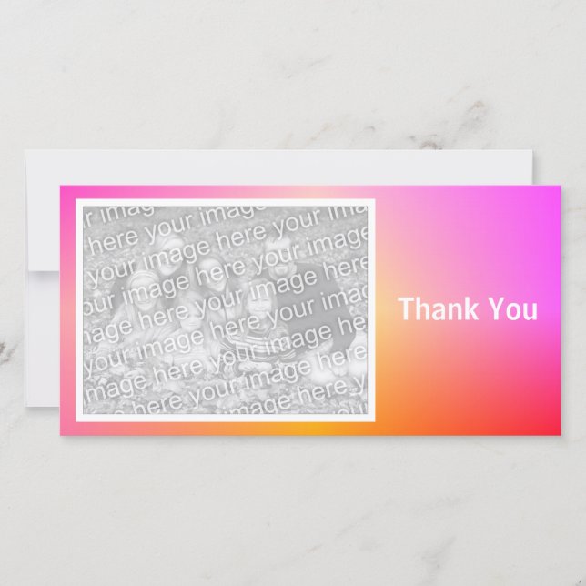 Carte De Remerciements Flux arc-en-ciel 01 (Devant)