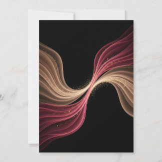 Carte De Remerciements Flux Éternel d'Amour — Art Romantique Abstrait