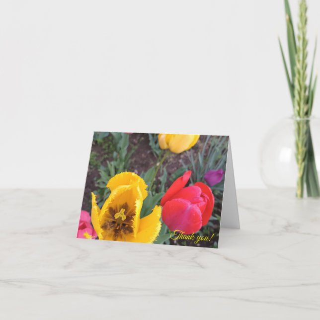 Carte De Remerciements Folded Thank You Card (Devant)