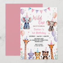 Folle Une Animaux Mignons Ballon filles 1er Annive