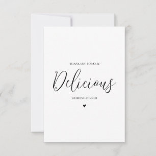 Carte de remerciements fournisseur mariage - Trait