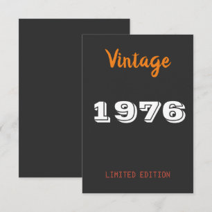 Carte De Remerciements Fournitures de fête rétro pour les 50 ans - Annive