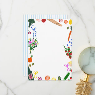 Carte De Remerciements FRAÎCHEMENT ARRIVÉ DU MARCHÉ Douce Fête de Mariage