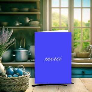Carte de remerciements français