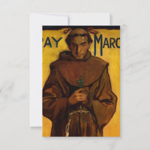 Carte De Remerciements "Fray Marcos" Art occidental par Gerald Cassidy