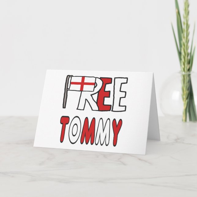Carte De Remerciements Free Tommy (Devant)