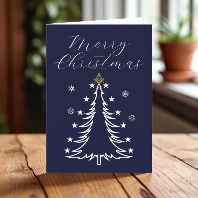 Carte De Remerciements Freemason Mason Freemason Noël (Créateur téléchargé)